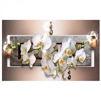 Affiche moderne fleurs d'orchidées