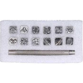 Karaqusa Design Leather Stamping Tool Set – 12 Metal Punches