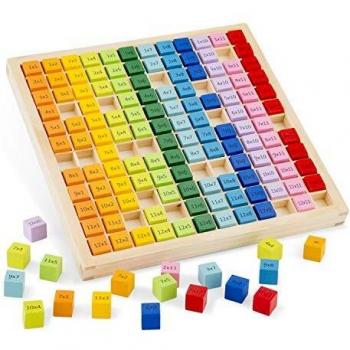 Times Table Tray 10511 – Lernspielzeug, bunte Tafel