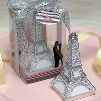 Artesanal Vela de Cumpleaños 8cm Torre Eiffel LG004