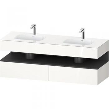 Duravit Qatego Kon-WTU Einbaumöbel – 160 × 55 × 60 cm, Doppelwascht