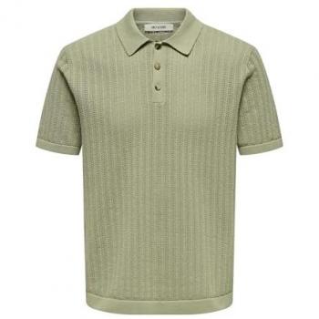 Only & Sons Onsmoon Regular Fit Katoenen Polo Olijf