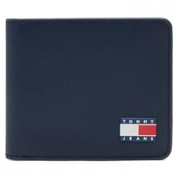 Heritage Navy Leather Wallet, Tommy Jeans