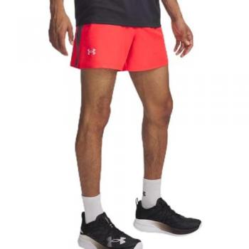 Pantalón Corto Hombres Under Armour Launch 5” Rojo Grises