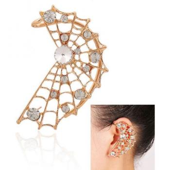 Pendientes Aro Araña Cristal para unisex, Estilo Punk