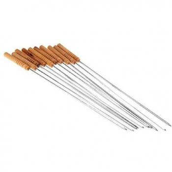 Brochettes de barbecue en acier inoxydable (10/12 pièces)
