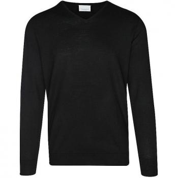 PROFUOMO Strickpullover Schwarz Größe S