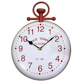 Orologio da parete metallo bianco tondo 27x4 cm