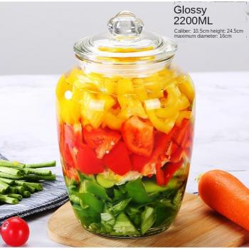 Sealed Glass Pickle Canister