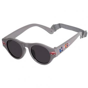 Lunettes de soleil enfant Isotoner avec attache-tête grises catégorie 3 verres gris
