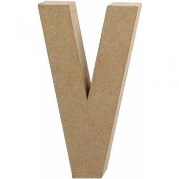Lettre V en papier 20,5 cm