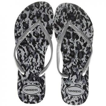 Havaianas Slim Animals, Infradito Donna, Grigio (Grey Silver/Ice Grey), 38/39