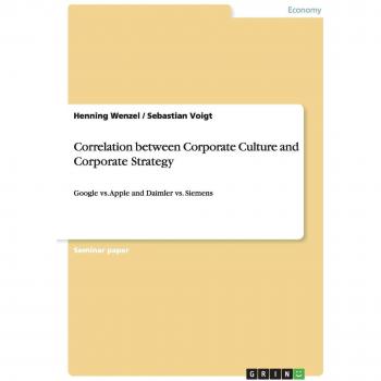 Correlation between Corporate Culture and Corporate Strategy: Google vs. Apple and Daimler vs. Siemens