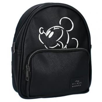 Mochila Mickey Mouse Casual 2 Bolsillos Black Sweet About Me 9x21x25 Cms