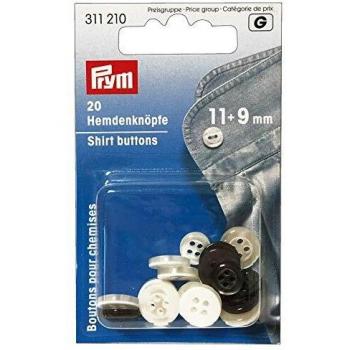 20-Piece Button Pack, 11 + 9 mm