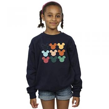 Girls’ Disney Mickey Head Sweatshirt – Blue 2024 Style