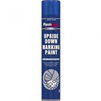 Plastikote Blue Upside Down Marking Aerosol Spray Paint 750ml