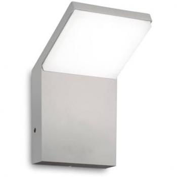 Applique Da Parete Contemporaneo Style Alluminio Grigio Led 9W 4000K Ip54