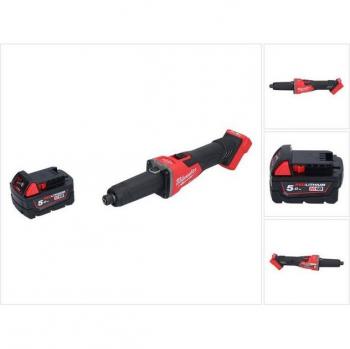 Milwaukee 18 V Rundschleifer (FDGRB‑501) – 50 mm, Brushless, mit 5 Ah‑Akku