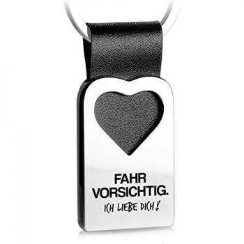 FABACH Schlüsselanhänger mit Herzgravur