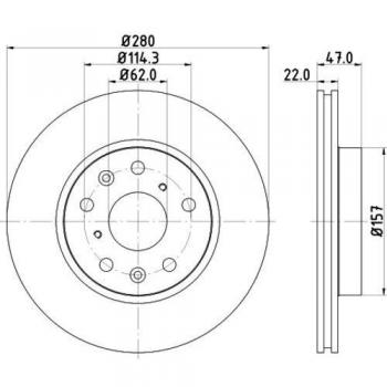 HELLA 8DD 355 113-631 Bremsscheiben Set