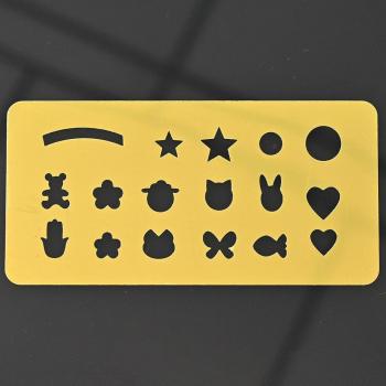 4 Pattern Hollow Nail Stamping Plate