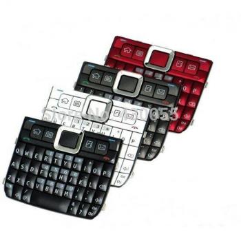 Teclas de repuesto para Nokia E71, 10 piezas, Blanco/negro/rojo/gris