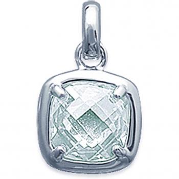 Pendentif Argent Linda Blanc