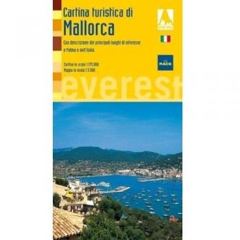 Cartina Turistica di Maiorca. Con descrizione dei principali luoghi di interesse a Palma e nell|isola