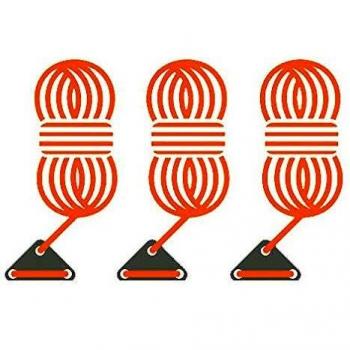 Bent Hochwertige Zelt-Abspannleine orange