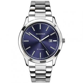 Sekonda 1656 Reloj de Pulsera en Acero Inoxidable, esfera azul (Italiano)