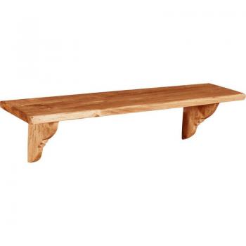 Lignum Tilleul 90x22x22 – étagère murale, bois massif à finition naturelle, Italie