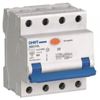 Interruttore magnetotermico differenziale 3P+N 30mA curva C 4 moduli Chint