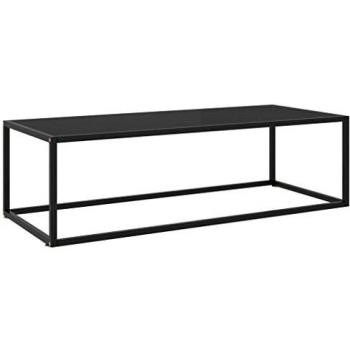 VidaXL Coffee Table with Black Glass 120x50x35 cm