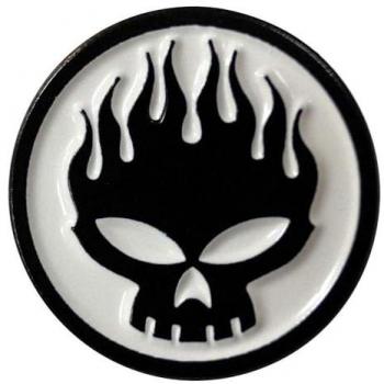 Metall‑Schädelschmuck Weiß – One‑Size – The Offspring