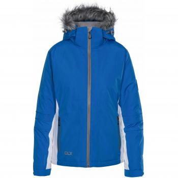 Chaqueta de esquí DLX Sandrine, mujer, azul, impermeable y cálida