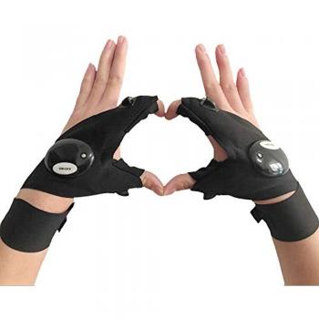 LED Lighted Fingerless Gloves
