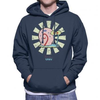 Gary & Spongebob Retro Navy Hoodie – Cloud City 7