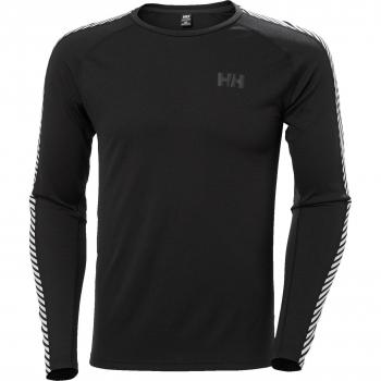 Helly Hansen Lifa Active Stripe Crew Long Sleeve Base Layer Black 2XL male