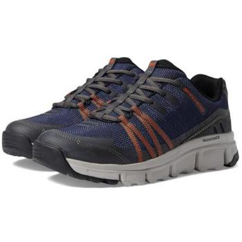 Sneaker Skechers Uomo Blu/Nero con Dettagli Arancioni EU 44