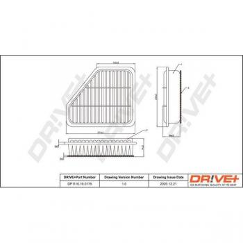 Luftfilter Drive+ DP1110.10.0175 – OEM-Nummer 178010R030