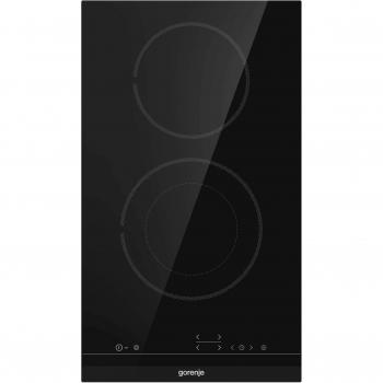 Gorenje ECT322BCSC Einbaukochfeld, Keramik, Glas und Keramik, Schwarz, 1200 W, rund
