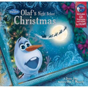 Frozen Olaf's Night Before Christmas Book & CD, by Disney Books