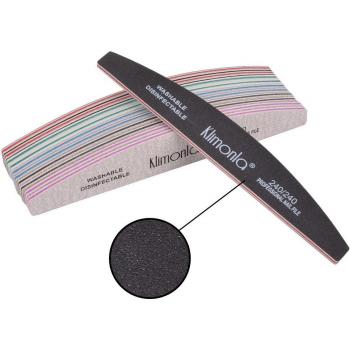 50Pcs Manicure and Pedicure Nail Files Half-Moon 80/100/150/180/240 Grit