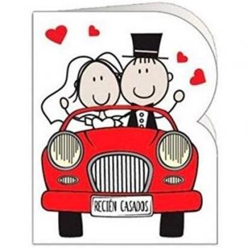 Etiquetas colgantes boda, paquete de 90 etiquetas troqueladas