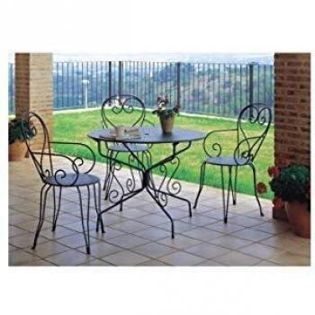 Fauteuils de Jardin Romantique Empilables en Fer Forgé