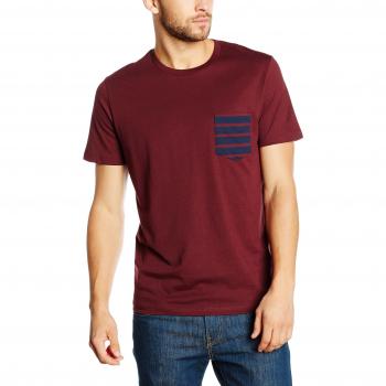 Camiseta JACK & JONES JCOTABLE TEE SS POCKET NOOS, Hombre, Rojo