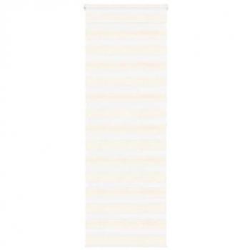 VidaXL Zebra Blind Marble Beige 90x200 cm Polyester Fabric