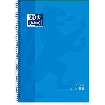 Bloc Espiral Oxford A4 Tapa Extradura 80 Hojas Cuadricula 5 mm