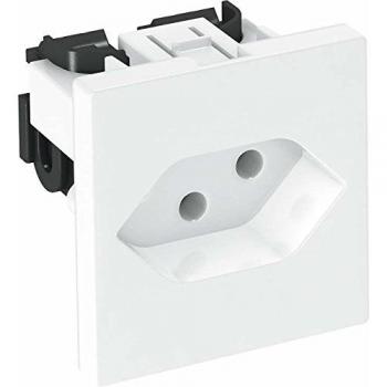 OBO Bettermann 6117200 Geräteeinsatz – Steckdose (B×H×T) 45 mm × 45 mm × 39,5 mm